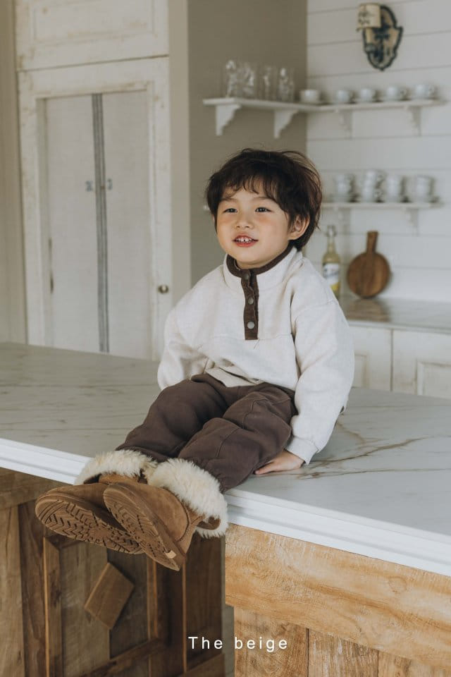 The Beige - Korean Children Fashion - #minifashionista - Terry Slit Pants - 3