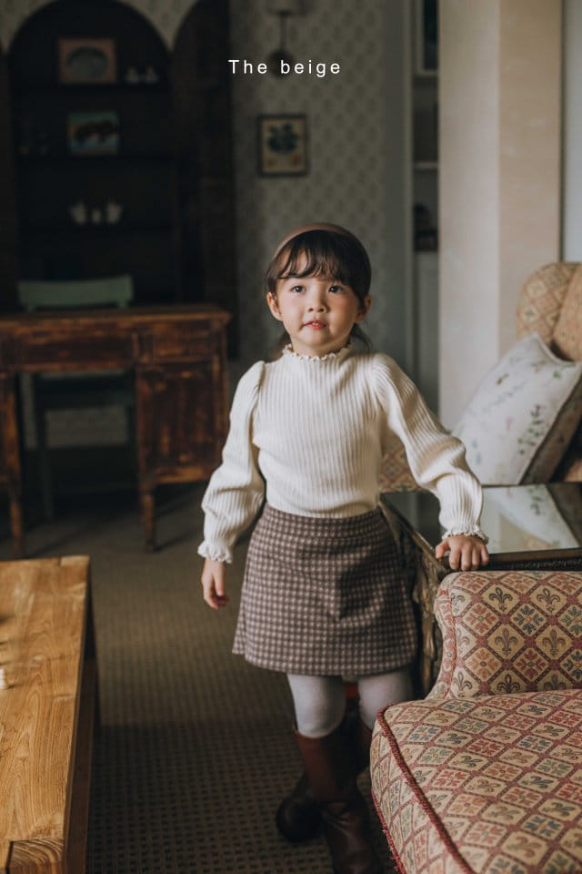 The Beige - Korean Children Fashion - #stylishchildhood - Rib Turtleneck Tee - 10