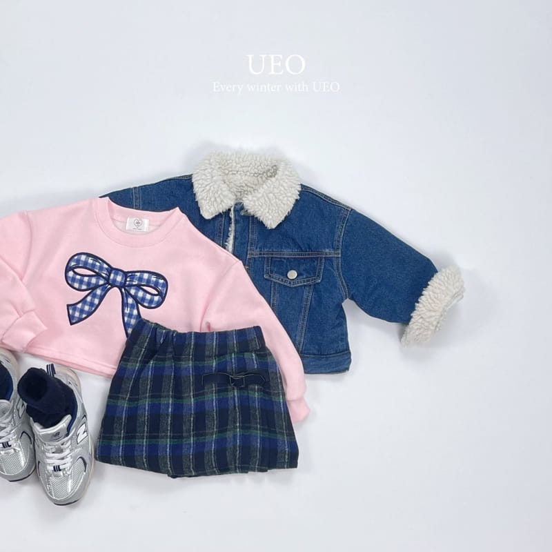 U Eo - Korean Children Fashion - #Kfashion4kids - Robbon Crop Sweatshirt - 3