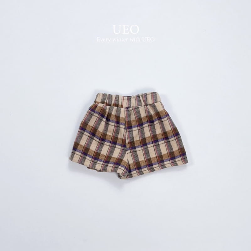 U Eo - Korean Children Fashion - #designkidswear - Check Skirt Pants - 3