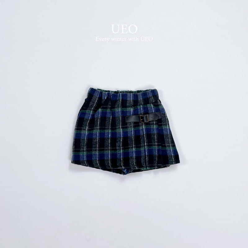 U Eo - Korean Children Fashion - #designkidswear - Check Skirt Pants - 4