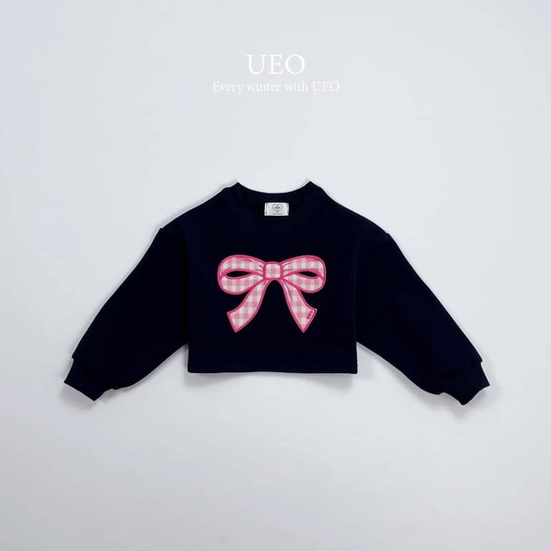 U Eo - Korean Children Fashion - #kidzfashiontrend - Robbon Crop Sweatshirt - 2