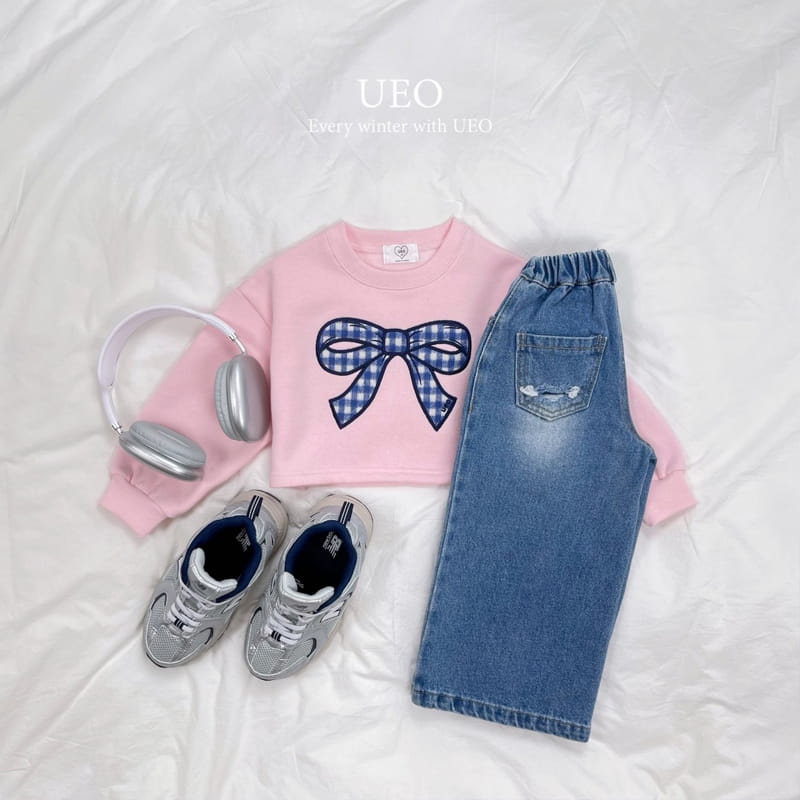 U Eo - Korean Children Fashion - #prettylittlegirls - Robbon Crop Sweatshirt - 7