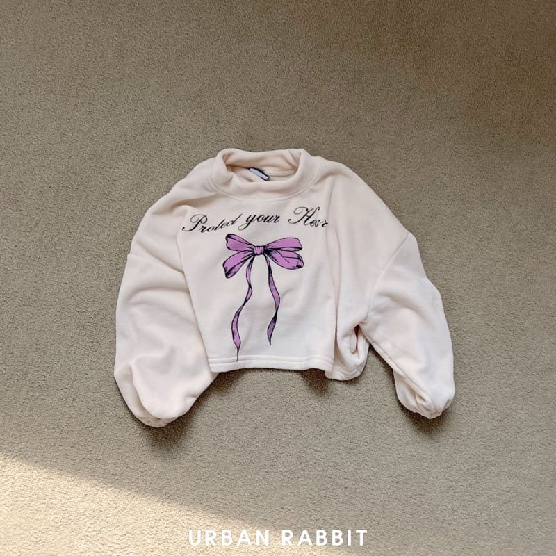 Urban Rabbit - Korean Children Fashion - #stylishchildhood - Velvet Ribbon Crop Tee - 4