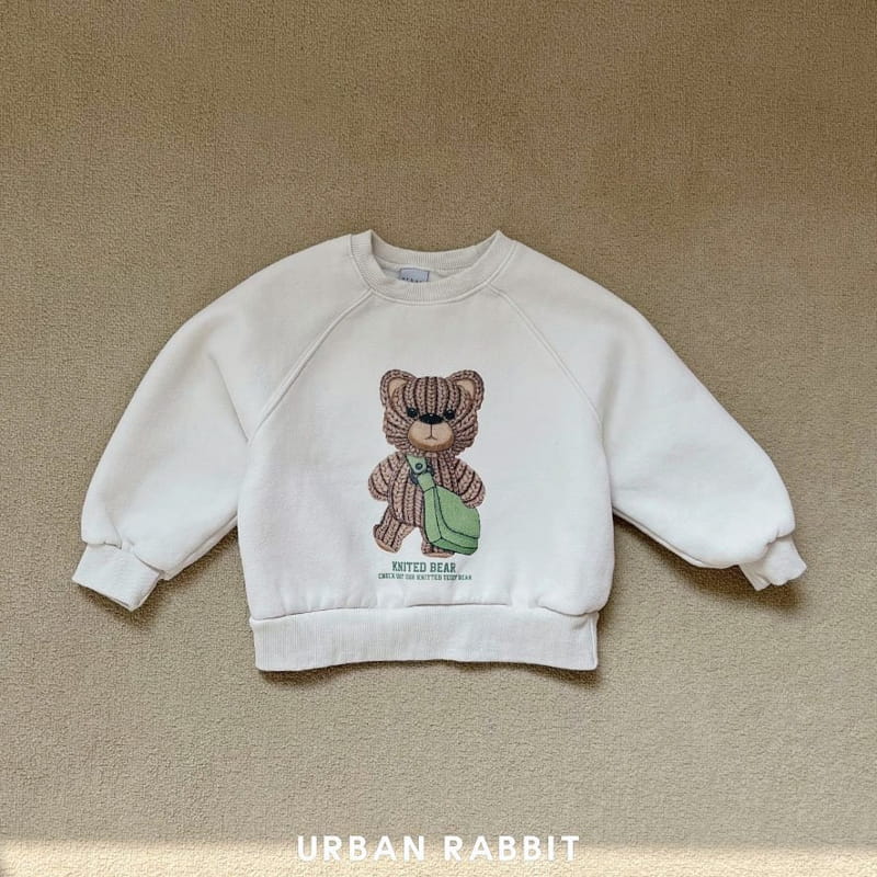 Urban Rabbit - Korean Children Fashion - #childofig - Knit Bear Sweatshirt - 2