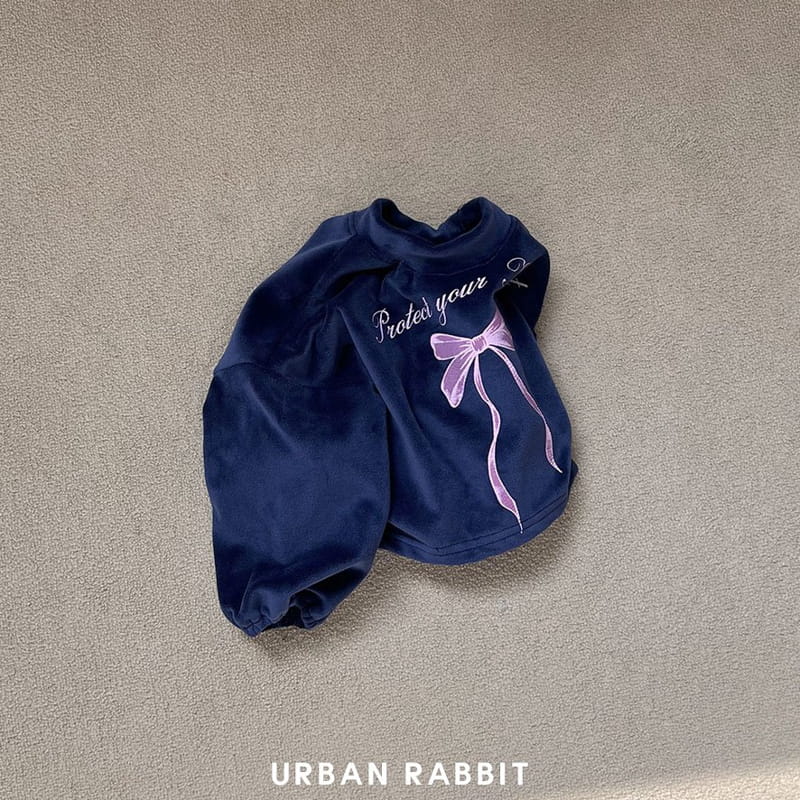 Urban Rabbit - Korean Children Fashion - #childrensboutique - Velvet Ribbon Crop Tee - 5