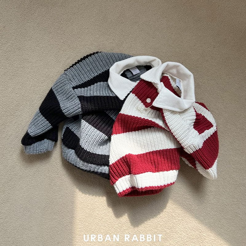 Urban Rabbit - Korean Children Fashion - #fashionkids - Knit Collar Ling Tee - 5