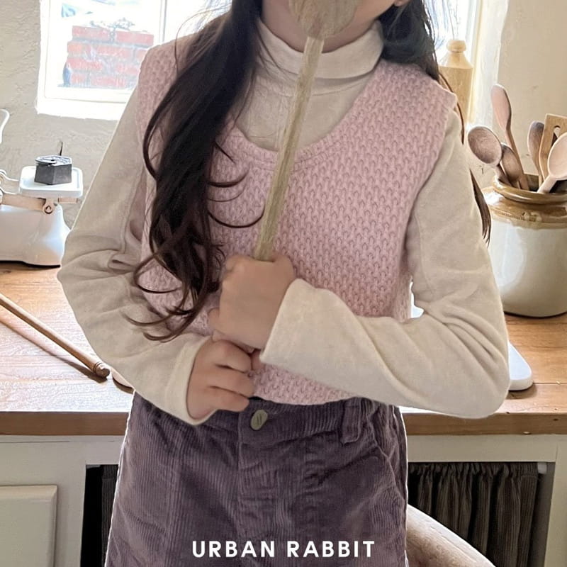 Urban Rabbit - Korean Children Fashion - #kidsstore - Bear Slit Turtleneck Tee - 4