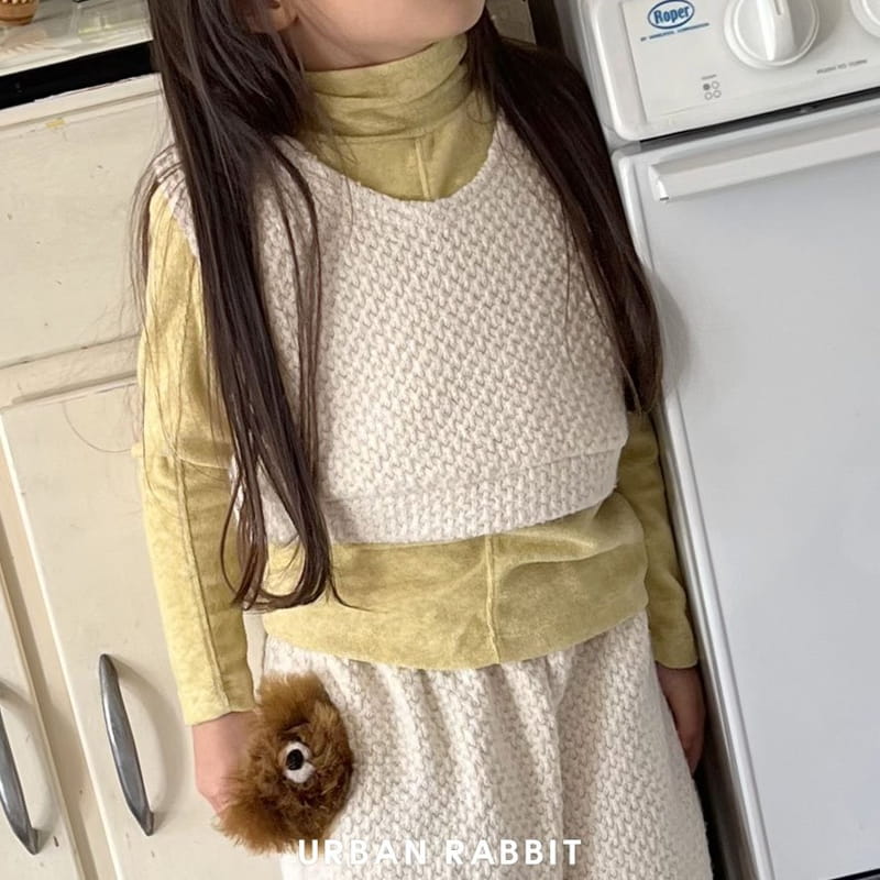 Urban Rabbit - Korean Children Fashion - #stylishchildhood - Bear Slit Turtleneck Tee - 12