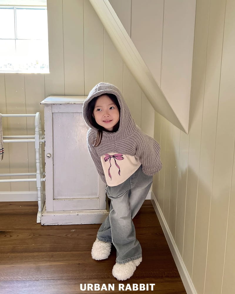 Urban Rabbit - Korean Children Fashion - #stylishchildhood - Knit Hoody Borelo - 7