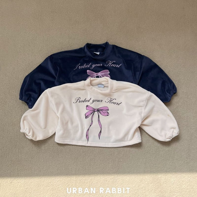 Urban Rabbit - Korean Children Fashion - #toddlerclothing - Velvet Ribbon Crop Tee - 2