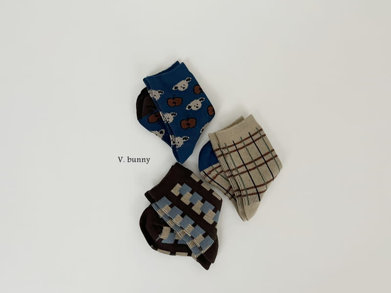 V Bunny - Korean Children Fashion - #stylishchildhood - Apple Socks Set - 4