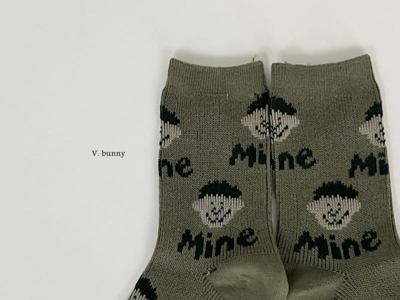 V Bunny - Korean Children Fashion - #designkidswear - Blue Line Socks Set - 5