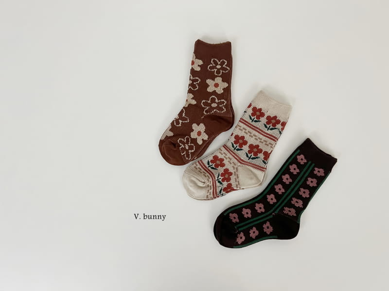 V Bunny - Korean Children Fashion - #designkidswear - Magaret Socks Set