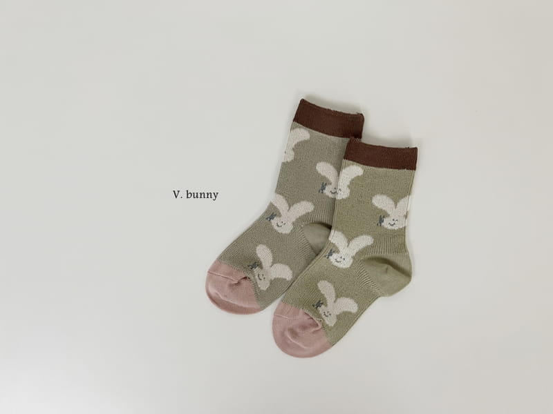 V Bunny - Korean Children Fashion - #discoveringself - V V Socks Set - 5