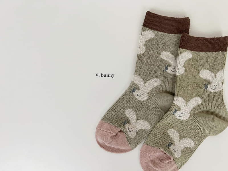 V Bunny - Korean Children Fashion - #fashionkids - V V Socks Set - 6