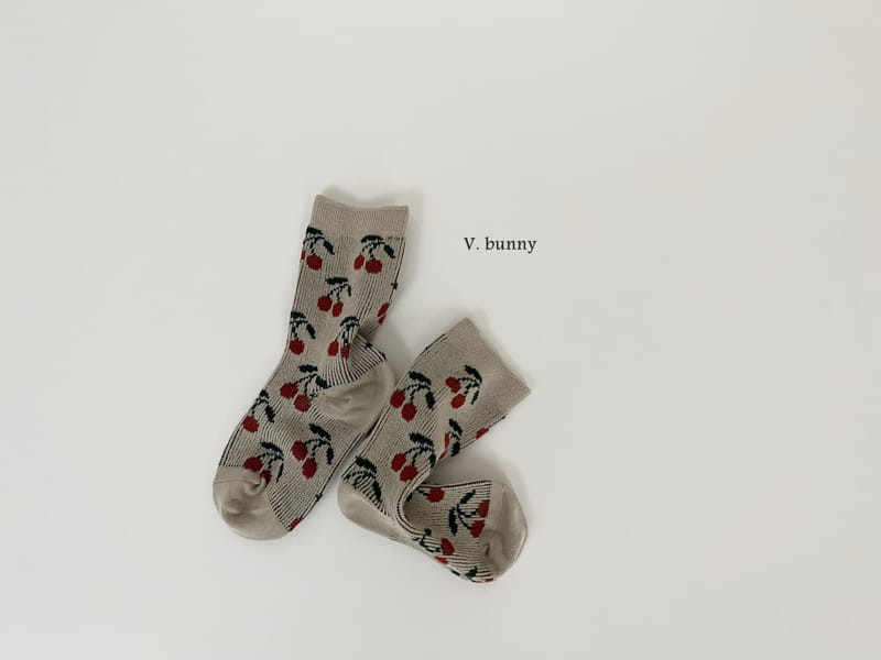 V Bunny - Korean Children Fashion - #fashionkids - Bacode Socks Set - 5