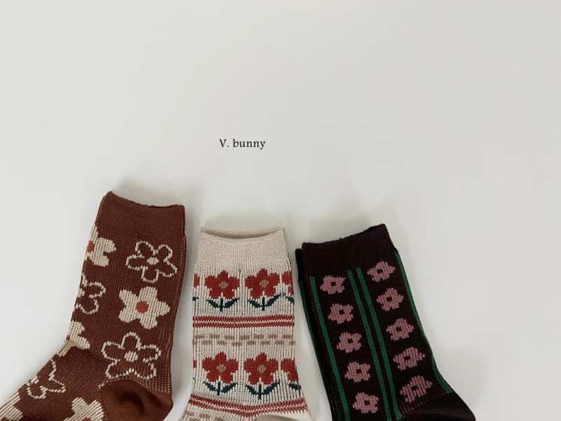 V Bunny - Korean Children Fashion - #fashionkids - Magaret Socks Set - 3