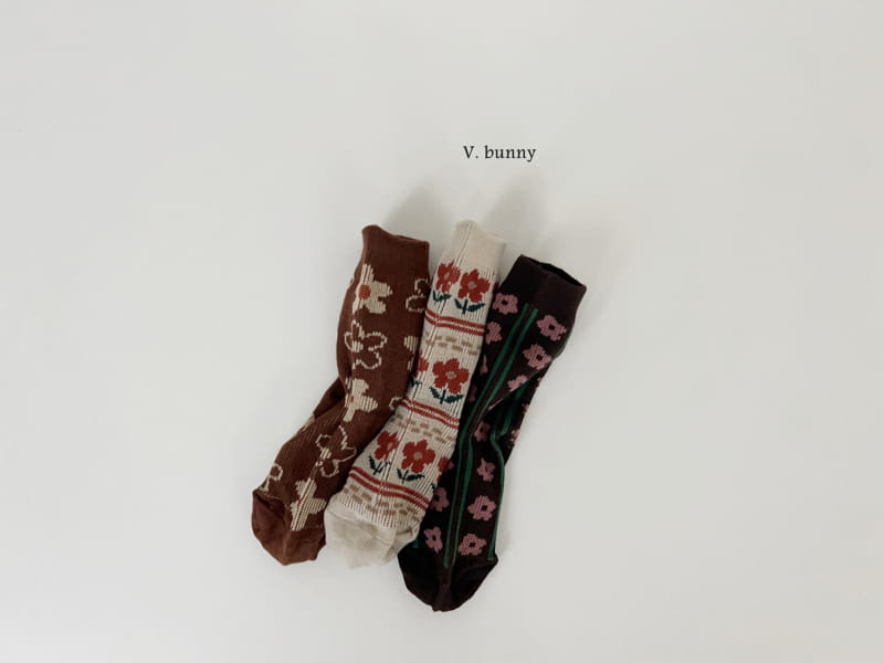 V Bunny - Korean Children Fashion - #fashionkids - Magaret Socks Set - 4