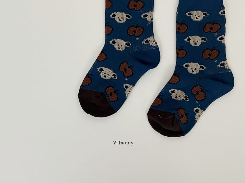 V Bunny - Korean Children Fashion - #kidsstore - Apple Socks Set - 10