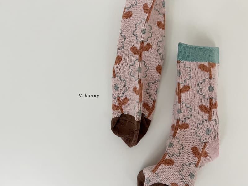 V Bunny - Korean Children Fashion - #kidsstore - V V Socks Set - 8