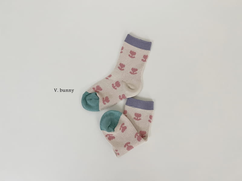 V Bunny - Korean Children Fashion - #kidzfashiontrend - V V Socks Set - 9