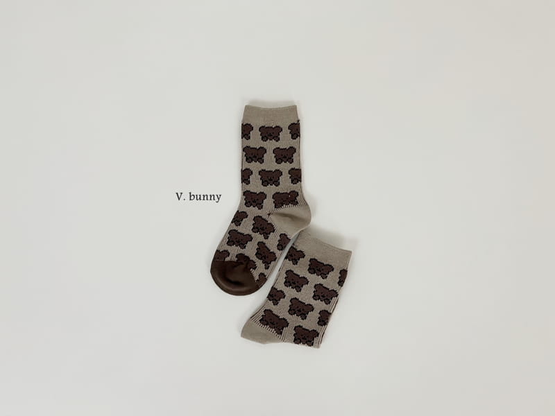 V Bunny - Korean Children Fashion - #littlefashionista - House Socks Set - 5