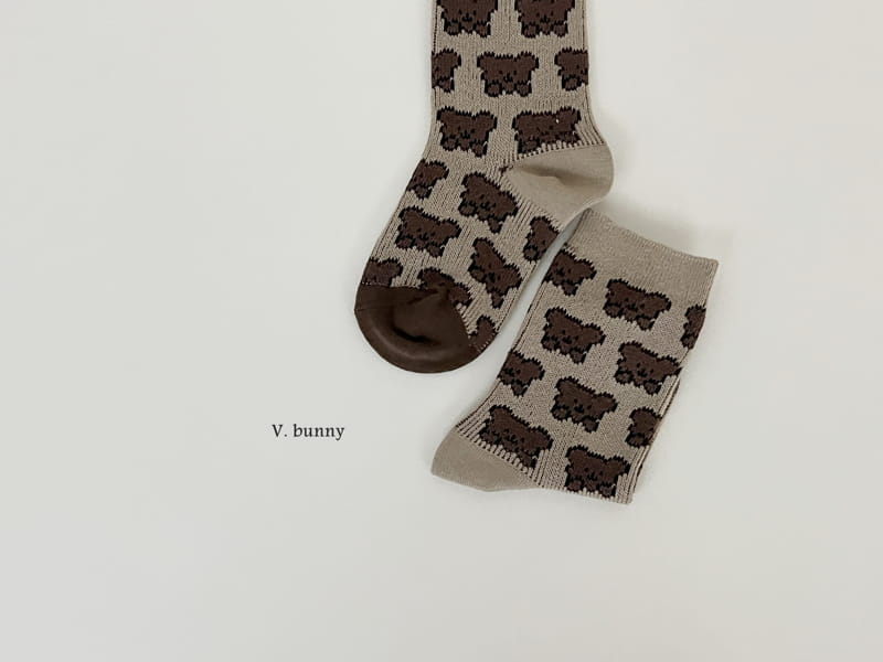 V Bunny - Korean Children Fashion - #magicofchildhood - House Socks Set - 6