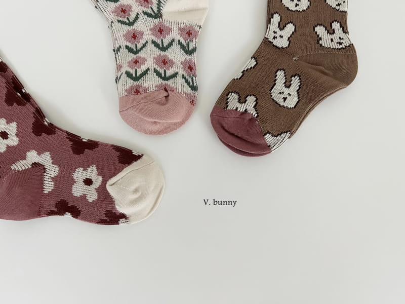 V Bunny - Korean Children Fashion - #magicofchildhood - Yoyo Socks Set - 3