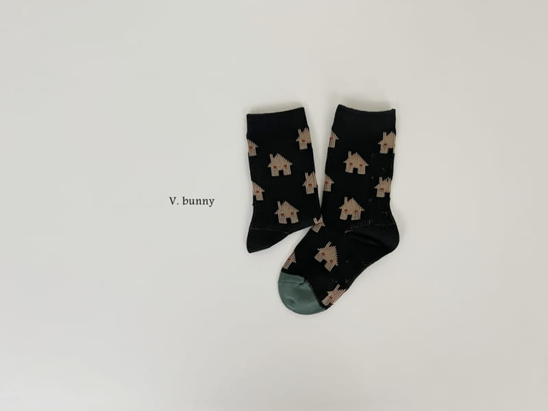 V Bunny - Korean Children Fashion - #minifashionista - House Socks Set - 7