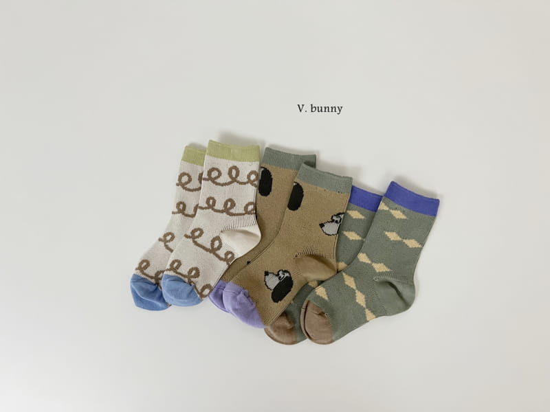 V Bunny - Korean Children Fashion - #minifashionista - Spring Socks Set