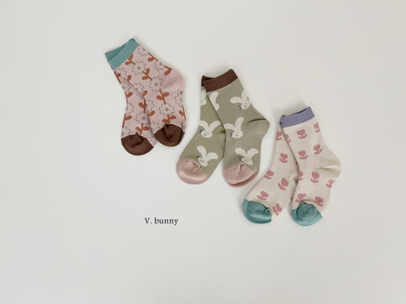 V Bunny - Korean Children Fashion - #stylishchildhood - V V Socks Set