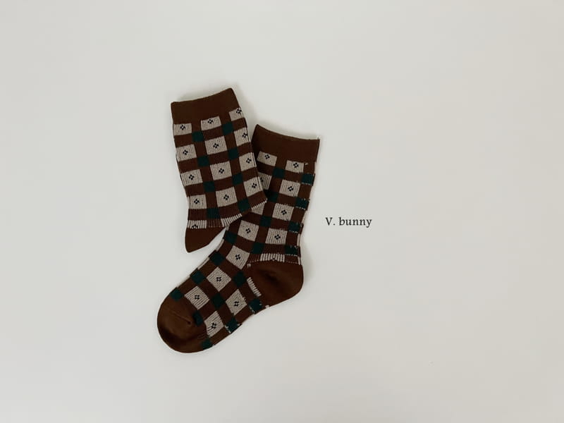 V Bunny - Korean Children Fashion - #todddlerfashion - House Socks Set - 9