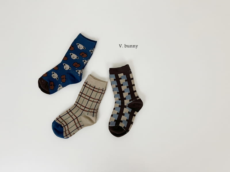 V Bunny - Korean Children Fashion - #todddlerfashion - Apple Socks Set