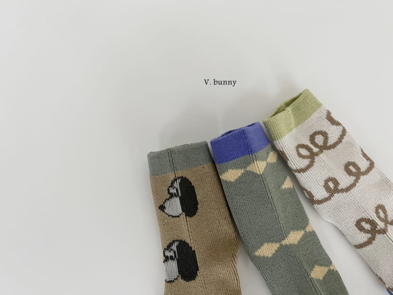 V Bunny - Korean Children Fashion - #todddlerfashion - Spring Socks Set - 4