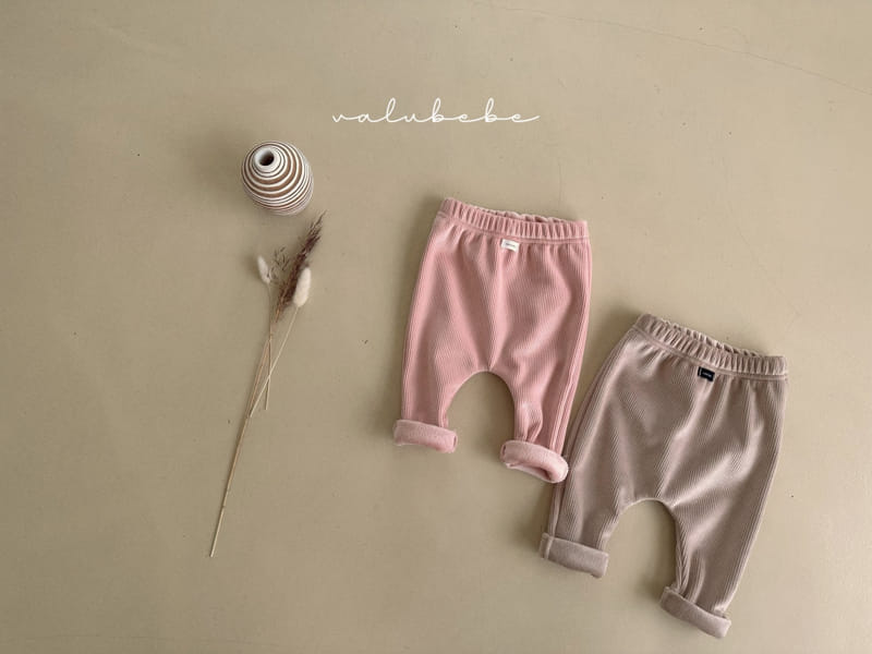 Valu Bebe - Korean Baby Fashion - #babyoninstagram - Fluffy Rib Leggings - 9