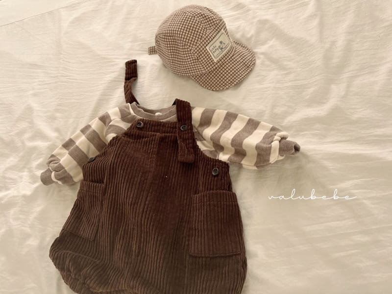 Valu Bebe - Korean Baby Fashion - #onlinebabyshop - Cooing Dungarees Bodysuit - 12