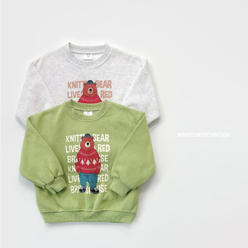 Whitesketchbook - Korean Children Fashion - #designkidswear - Knit Bear Fleece Top Bottom Set - 11