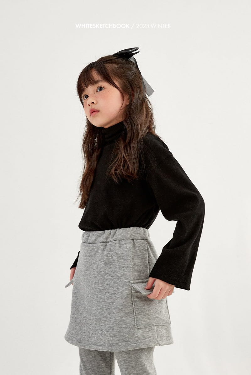 Whitesketchbook - Korean Children Fashion - #designkidswear - Cargo Mink Skirt Leggings - 3