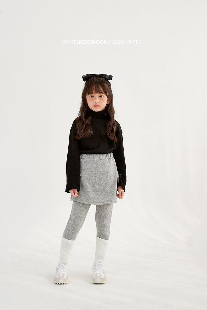 Whitesketchbook - Korean Children Fashion - #designkidswear - Cargo Mink Skirt Leggings - 4