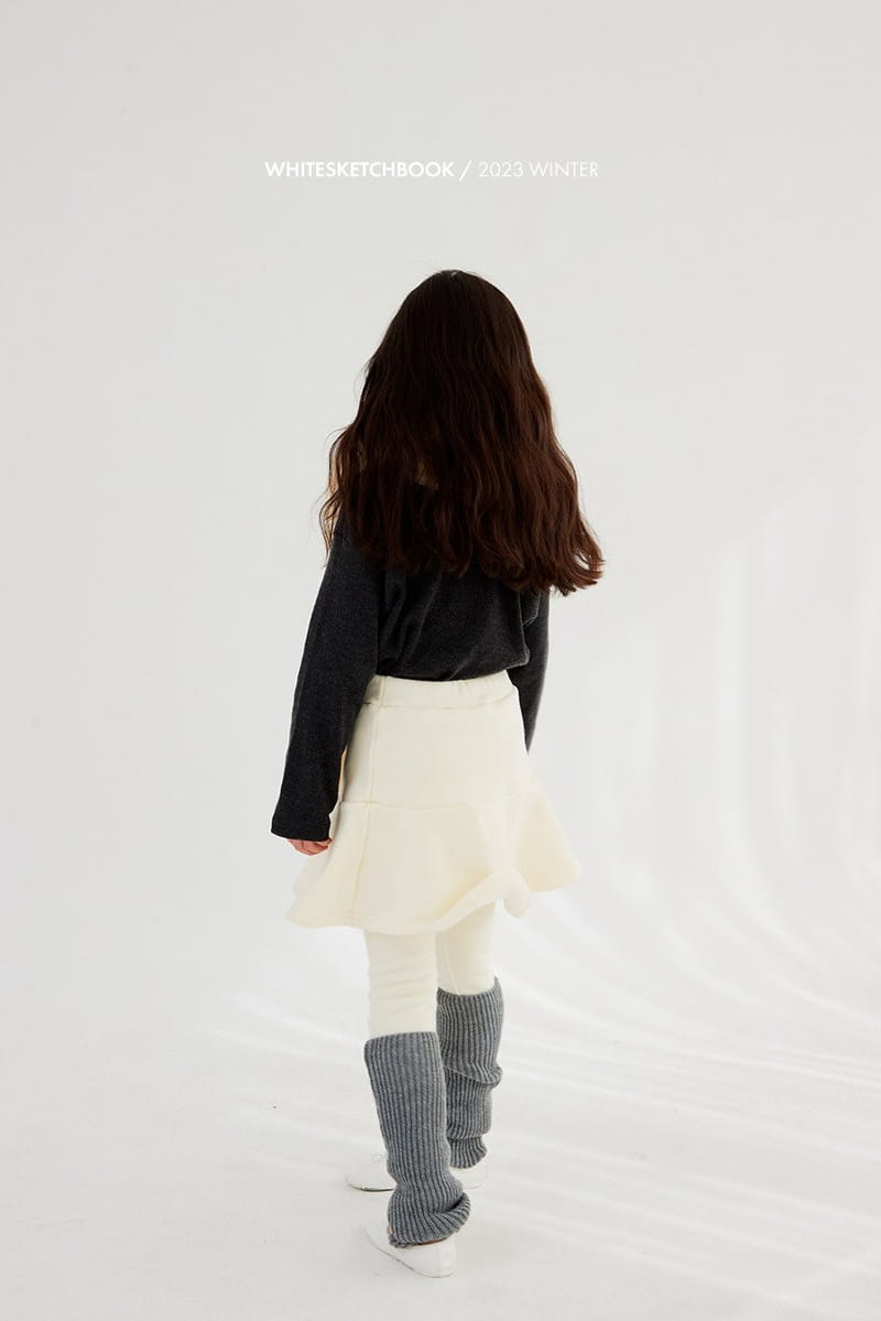 Whitesketchbook - Korean Children Fashion - #fashionkids - Mink Skirt Leggings - 9