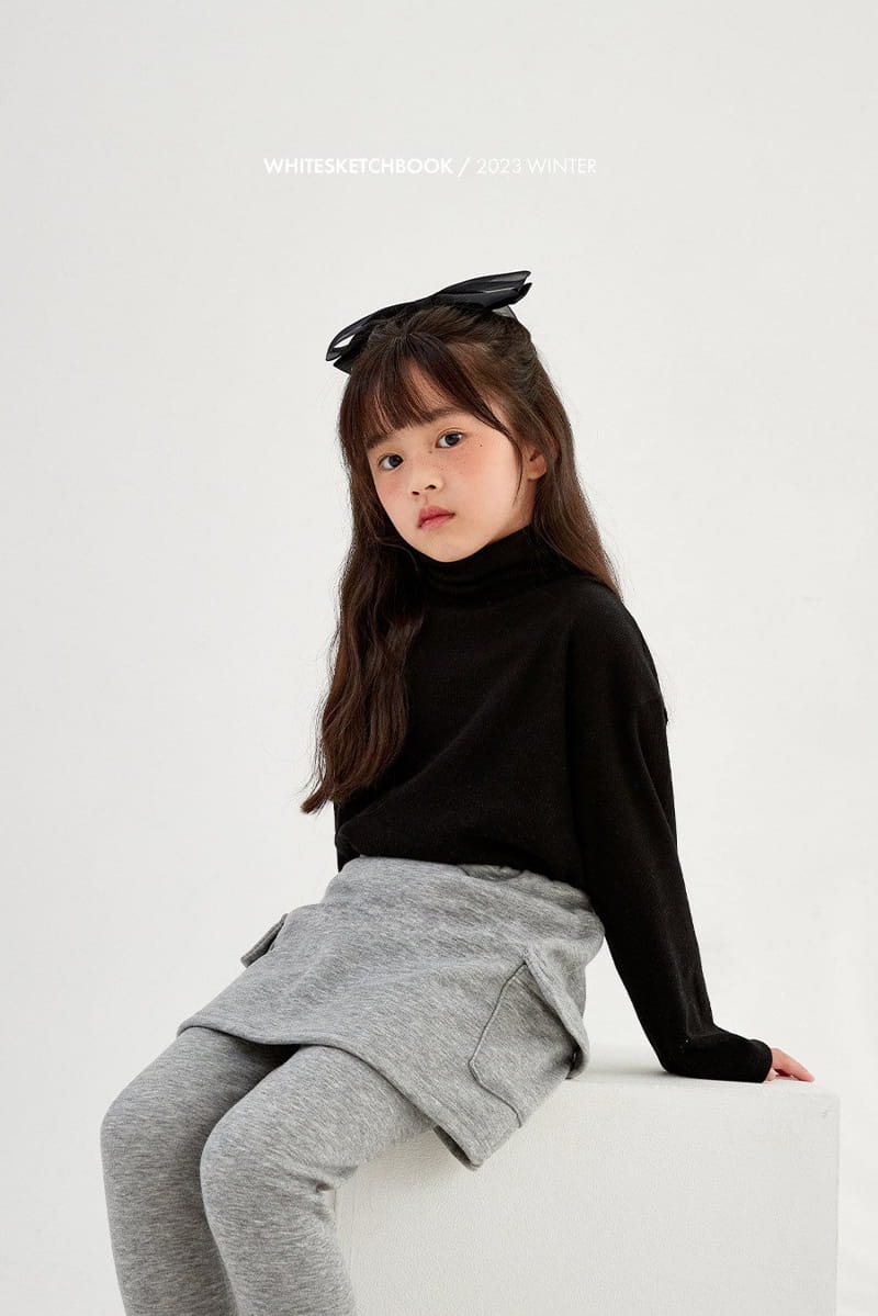 Whitesketchbook - Korean Children Fashion - #fashionkids - Cargo Mink Skirt Leggings - 5