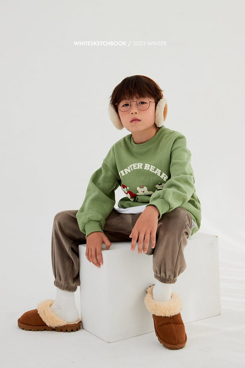 Whitesketchbook - Korean Children Fashion - #fashionkids - Rib Jogger Pants - 9