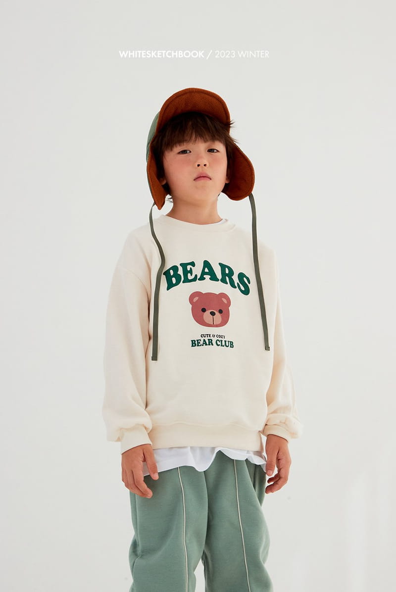 Whitesketchbook - Korean Children Fashion - #fashionkids - Bear Club Fleece Sweatshirt - 5