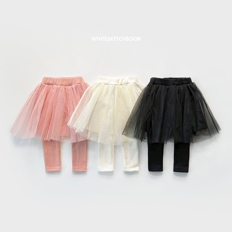 Whitesketchbook - Korean Children Fashion - #kidsstore - Tutu Leggings - 12