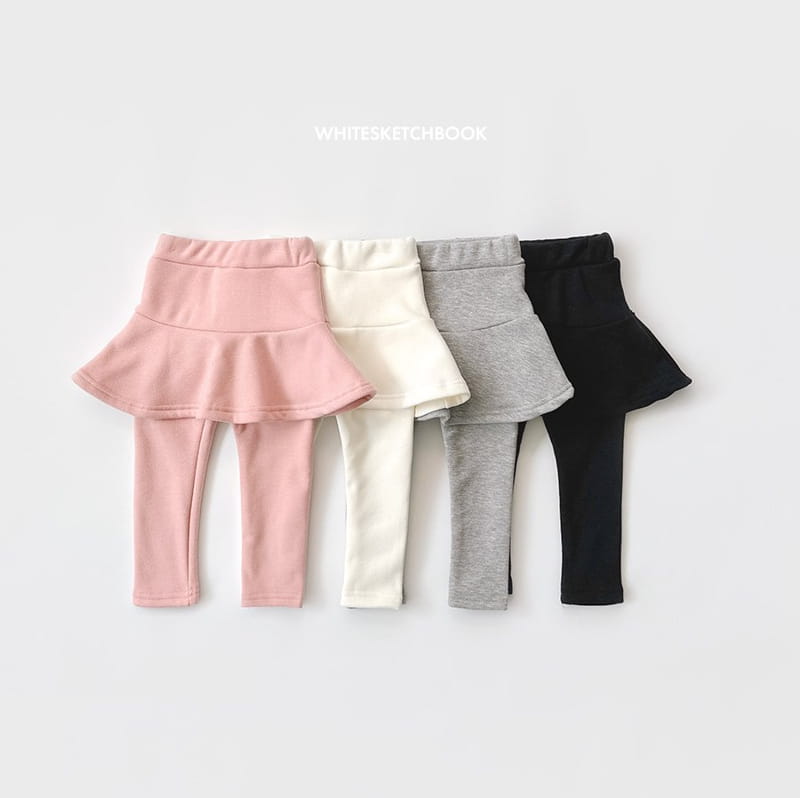 Whitesketchbook - Korean Children Fashion - #kidzfashiontrend - Mink Skirt Leggings - 12