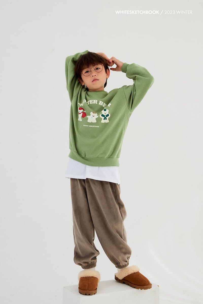 Whitesketchbook - Korean Children Fashion - #kidzfashiontrend - Winter Bear Fleece Sweatshirt - 9