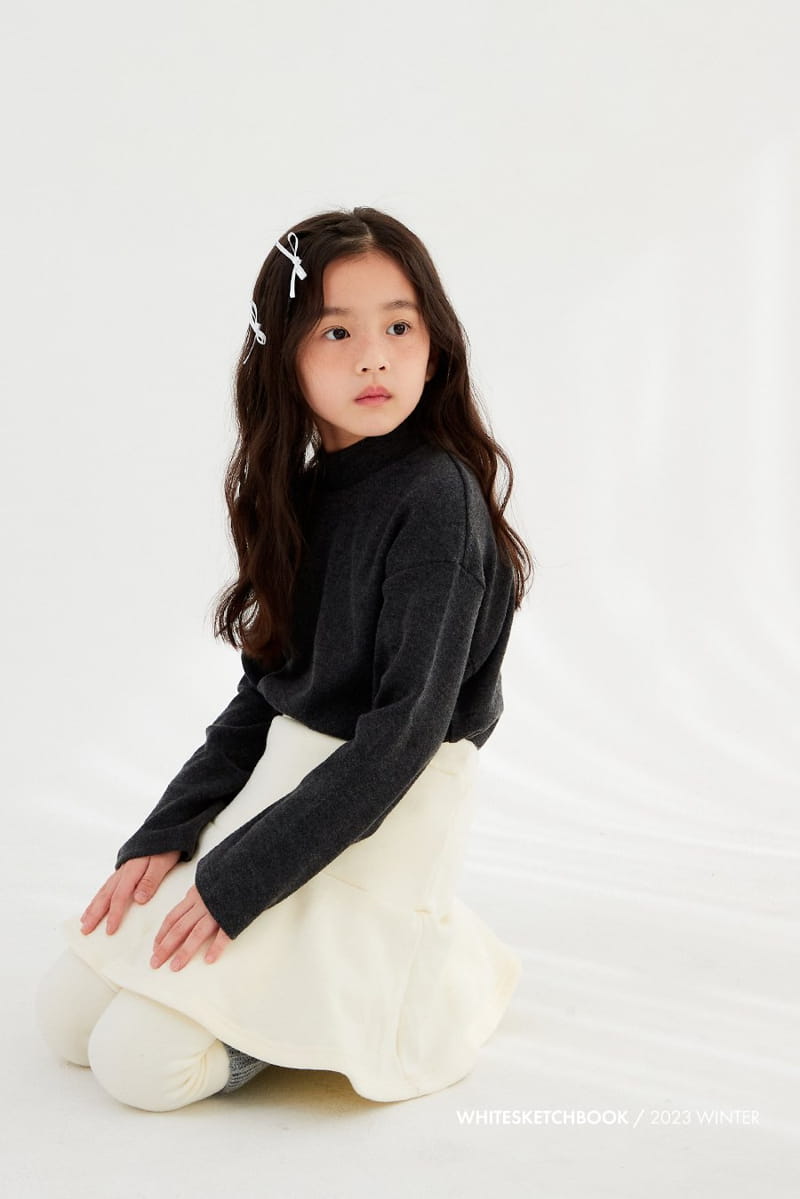 Whitesketchbook - Korean Children Fashion - #kidzfashiontrend - Half Neck Turtleneck Tee - 2