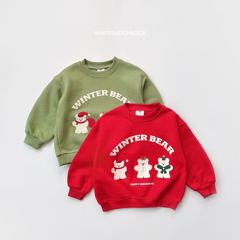 Whitesketchbook - Korean Children Fashion - #magicofchildhood - Winter Bear Fleece Sweatshirt - 12