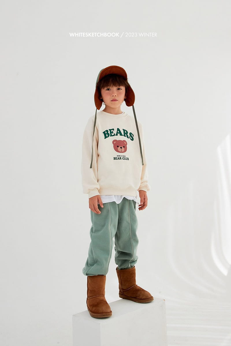 Whitesketchbook - Korean Children Fashion - #minifashionista - Fleece St Pants - 3